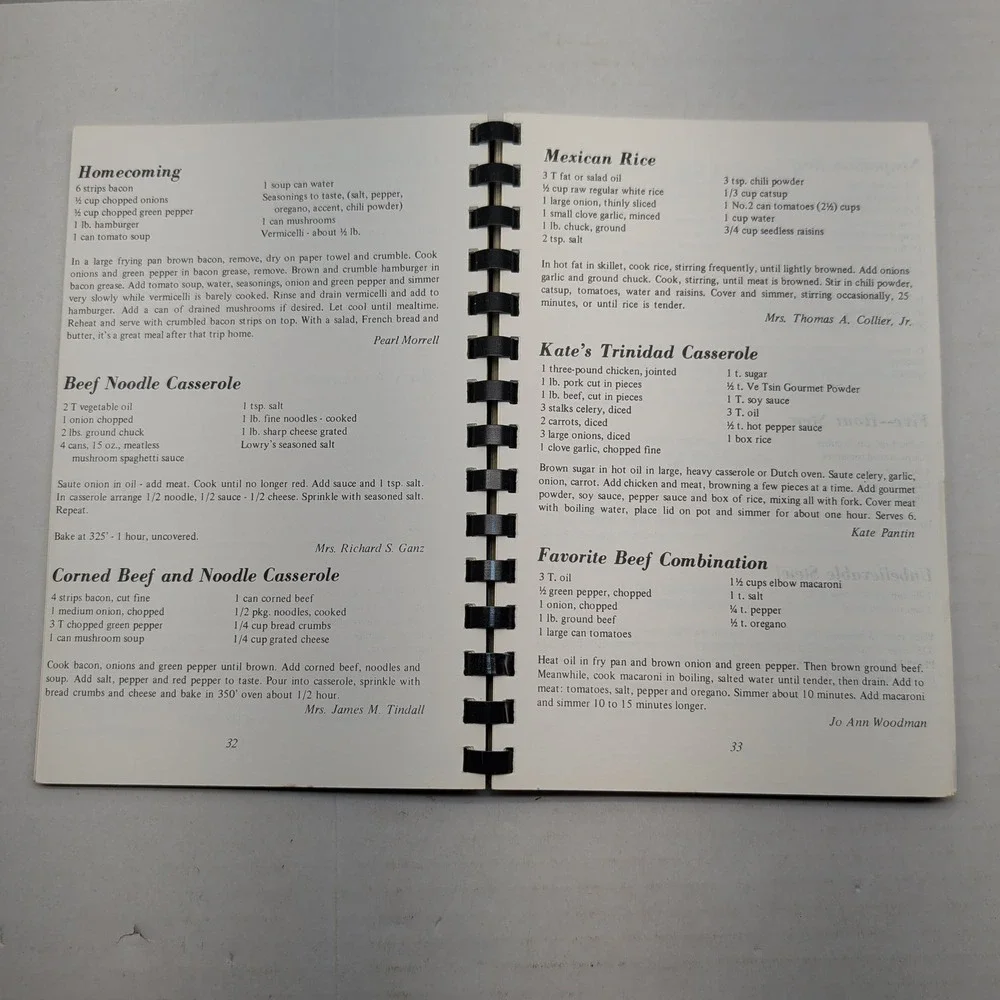 Vintage The George School Cookbook Community Recipes Spiral Bound Pennsylvania